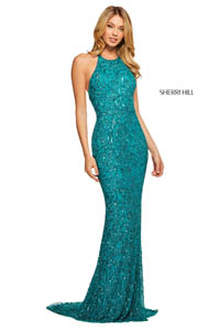 Sherri Hill 53614 turquoise 46872